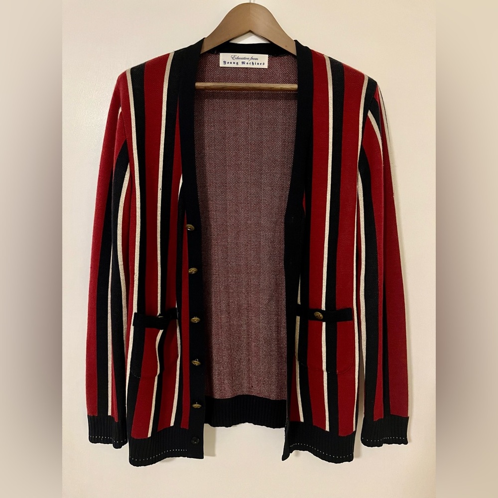 *VERY RARE* Vintage Brass Button Cardigan - Size LARGE